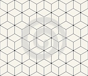 Sacred geometry grid graphic deco hexagon pattern