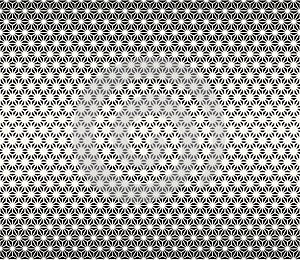 Sacred geometry halftone triangle graphic pattern print