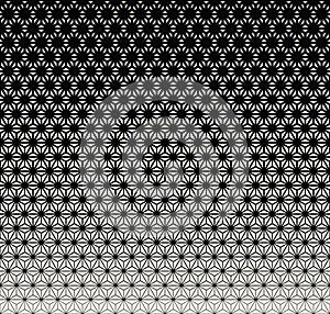 Sacred geometry halftone triangle graphic pattern print