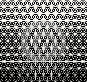 Sacred geometry halftone triangle graphic pattern print