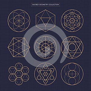 Sacred geometry. Original outline vector non expanded outline.