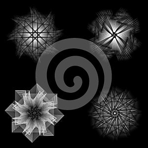 Sacred geometry signs. Set of symbols and elements