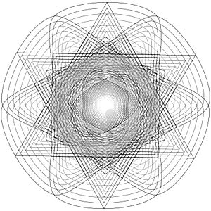 Sacred geometry signs. Set of symbols and elements. Alchemy, religion, philosophy