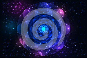 Sacred geometry symbols and elements background