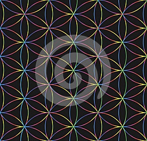 Sacred Geometry. Vector pattern.