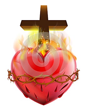 Sacred Heart Christian Symbol