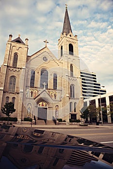 Sacred Heart Church in the center of Peoria