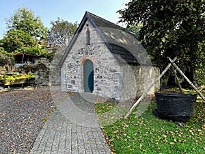 Sacred Heart Folk Centre and famine pot, Clones, Ireland