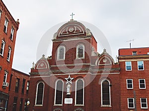 Sacred Heart Italian Church exterior in Boston