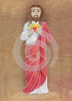 Sacred Heart of Jesus illustration