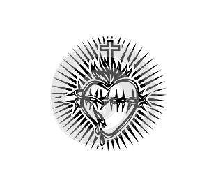 Sacred Heart of Jesus with Light