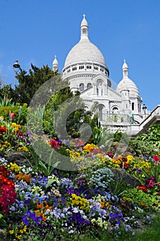 Sacred Heart Sacre Coeur Church in Montmartre