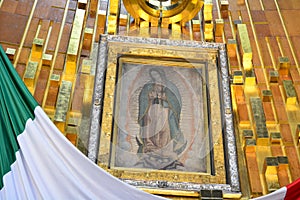 Sacred image of Our Lady of Guadalupe, in Mexico City