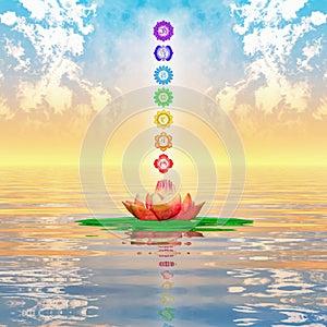 Sacred Lotus And Chakras