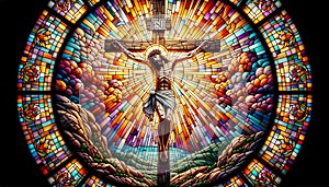 Sacred Masterpiece: The Crucifixion in Stained Glass Mosaic