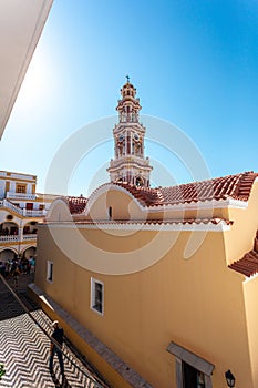 Sacred Monastery of Saint Archangel Michael the Panormitis. Symi island, Greece.