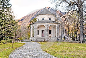 Chapel of the Sacred Mount Calvary of Domodossola on the Mattarella hill, Piedmont, Italy