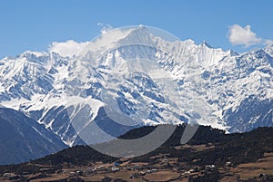 Sacred mountain of Kawagebo