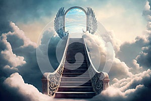 Sacred path to faith stairway to heaven