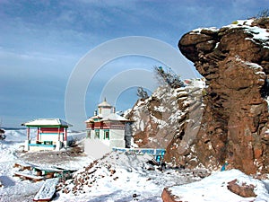 Sacred place of Buddhists Russia Siberia the North of Buryatiya the World the Nature the Landscape