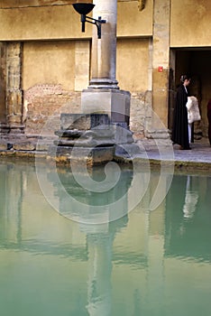 Sacred pool at the Roman Baths