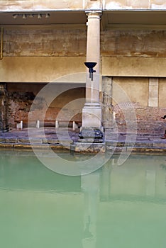 Sacred pool at the Roman Baths