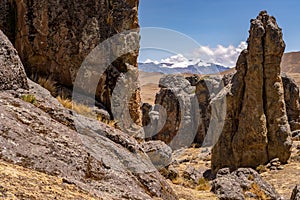 Sacred Rock Garden in the Andes Highlands of Peru