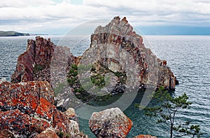 Sacred rock of lake Baikal