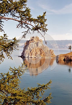 Sacred rock of lake Baikal