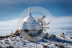 Sacred stupa on ogoy island