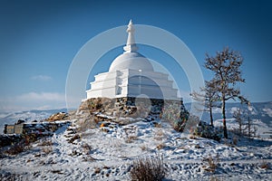 Sacred stupa on ogoy island