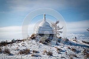 Sacred stupa on ogoy island