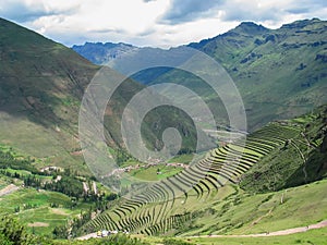 Sacred valley of Incas in Peru photo