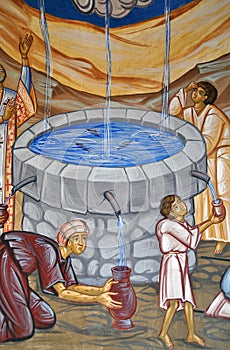 Sacred water painting