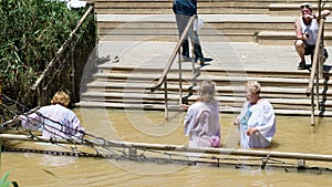 Sacred water of the River Jordan