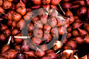 Sacrifice fruit sold at Ban Chong Samaesan Seafood Market photo