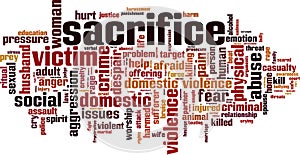 Sacrifice word cloud