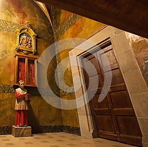 The sacristy of La Gleva sanctuary