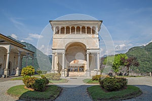 Sacro Monte di Varallo holy mountain in Piedmont Italy - stairs - Unesco world heritage