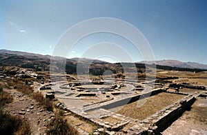 Sacsayhuaman archeological site near Cuzco Peru