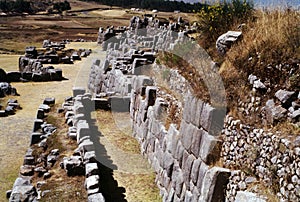 Sacsayhuaman archeological site near Cuzco Peru
