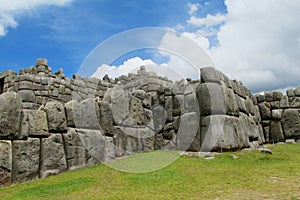 Sacsayhuaman citadel wall in Cuzco, Peru photo