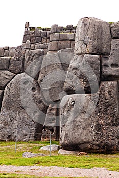 Sacsayhuaman, Inca ruins in Cusco or Cuzco town, Peru