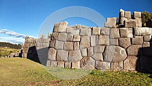 Sacsayhuaman, Inca ruins in Cusco or Cuzco town, Peru