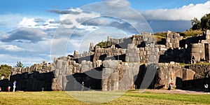 Sacsayhuaman, Inca ruins in Cusco or Cuzco town, Peru