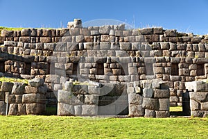 Sacsayhuaman, Inca ruins in Cusco or Cuzco town, Peru