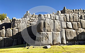 Sacsayhuaman, Inca ruins in Cusco or Cuzco town, Peru