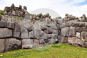 Sacsayhuaman, Inca ruins in Cusco or Cuzco town, Peru