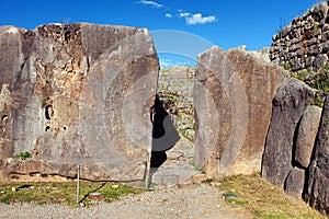 Sacsayhuaman, Inca ruins in Cusco or Cuzco town, Peru