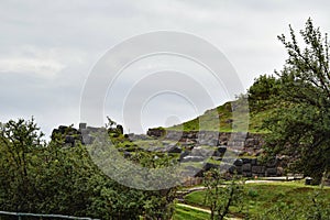 Sacsayhuaman Incan wall complex- Peru 176